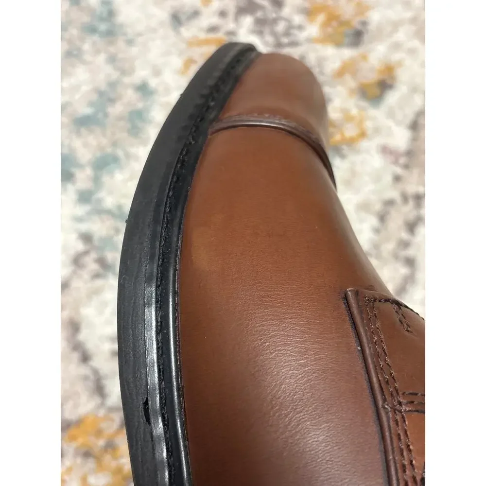 Clarks Unstructured Brown Leather Oxford Dress Shoe Men’s Comfort Lace Up 10-1/2